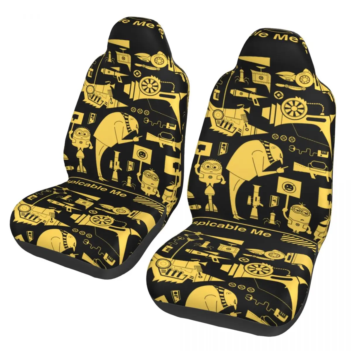 

M-Miniones Gru And Icons Universal Car Seat Cover Waterproof AUTOYOUTH Car Seat Mat Polyester Car Styling