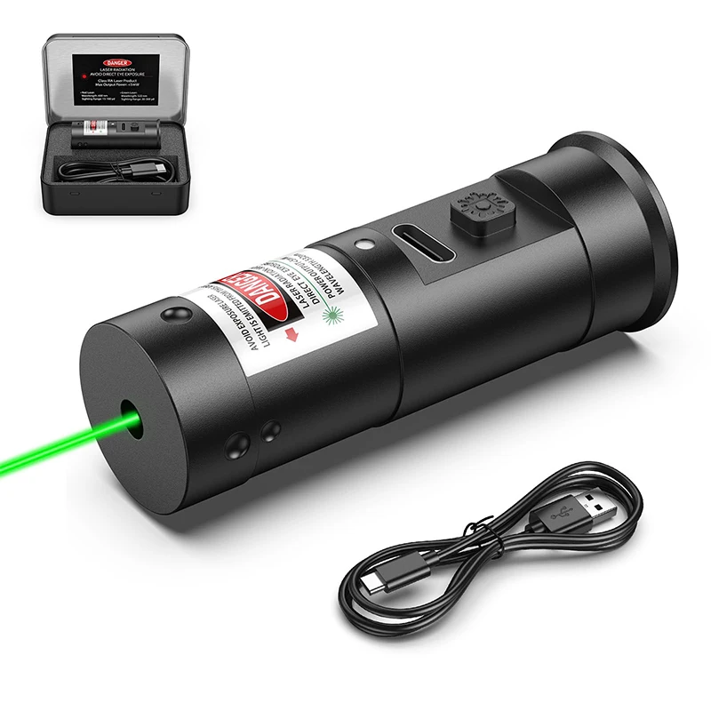 

MidTen12 Gauge Bore Sight Rechargeable Laser Red/Green Laser Boresighter Sighting with On/Off Switch for a12-gauge Chamber