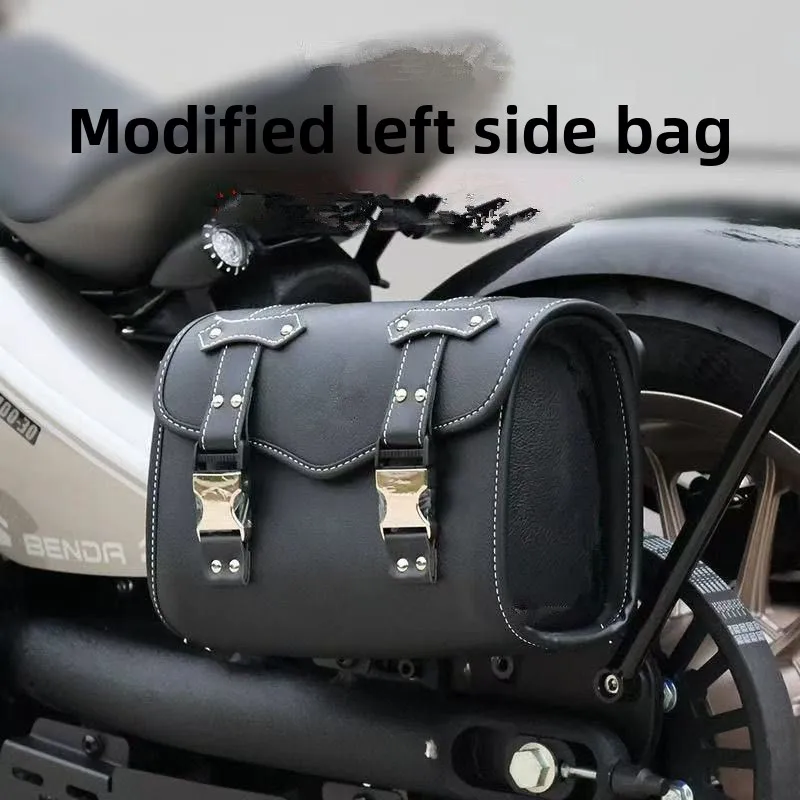 

Motorcycle Black Universal SaddleBag Large Capacity Side Bags Storage Tool For Harley Sportster XL 883 Honda Yamaha Suzuki