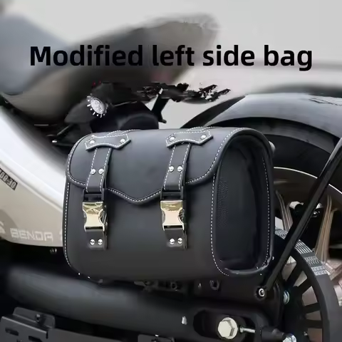 Motorcycle Black Universal SaddleBag Large Capacity Side Bags Storage Tool For Harley Sportster XL 883 Honda Yamaha Suzuki