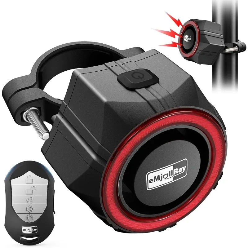 

Беспроводная сигнализация движения 110 дБ для велосипедов и мотоциклов — водонепроницаемый противоугонный датчик с дистанционным управлением