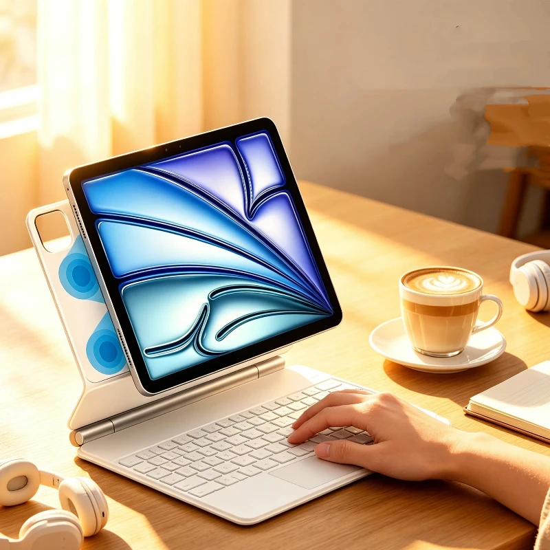 Wireless Smart Sleep Wake Cover Backlit Touchpad Keyboard for iPad Pro 11 12.9 13'' M4 M5 iPad Air 11 13 M4 2026 Air 4 5 6