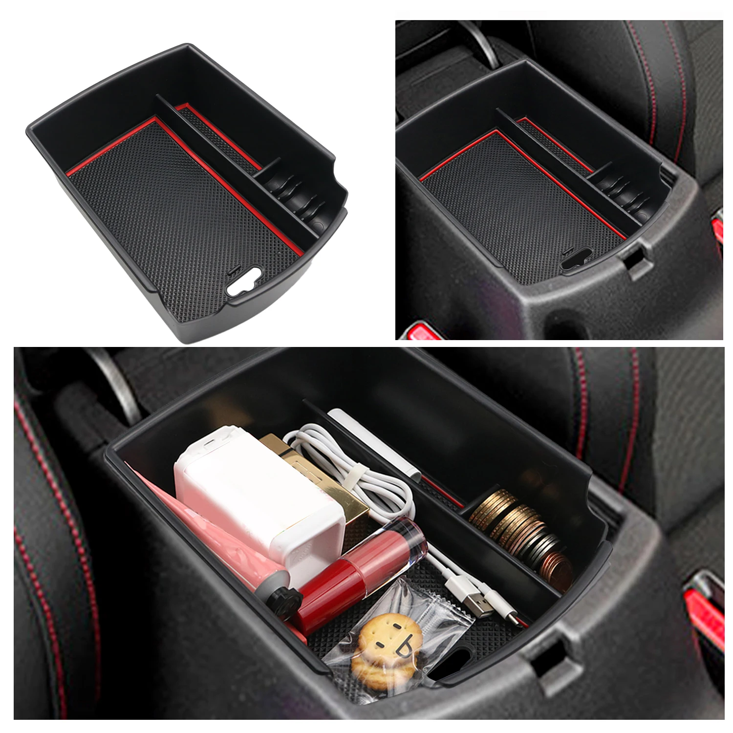 RUIYA ящик для хранения в подлокотнике автомобиля для Soul EV / Soul Booster / e-Soul 2020-2022 центральный контроль ontainer авто Интерьер ccessories