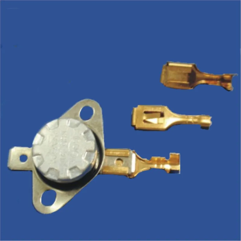 10 pcs Thermostat Special Terminal/Gold Finger/Hot Air Runner Ksd301 Terminal 6.3mm Hook Switch 10 PCs