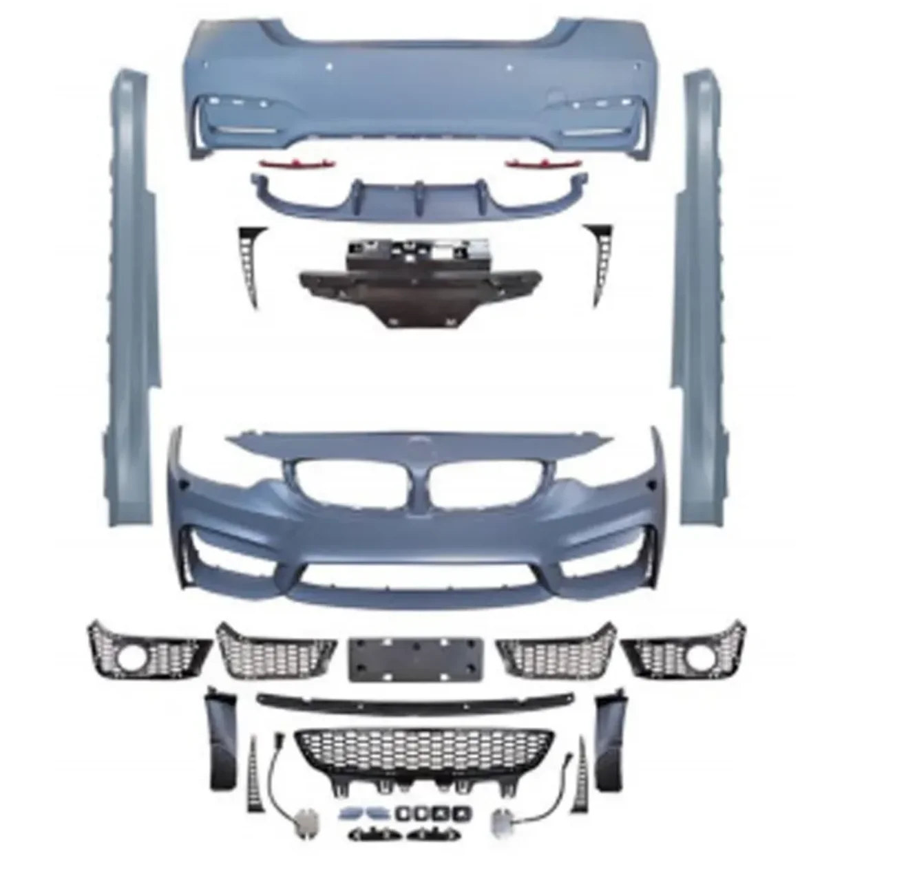 

F32 F33 F36 14-19 body kit converted to M4 body kit for classic car parts front bumper rear bumper side skirt