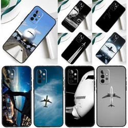 Aircraft Airplane Fly Travel Case For Samsung Galaxy A54 A34 A24 A14 A12 A22 A32 A42 A52 A72 A52S A51 A71 A13 A53 Cover
