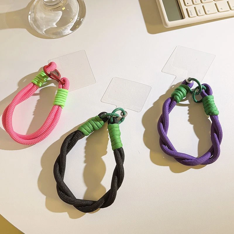 Wrist Strap for Phone Charm Luxury Cell Accessories with Patch Key Lanyards Exquisite Bracelet Telephone Jewelry Rope Keychain