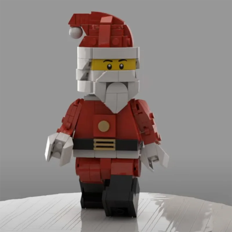 Créativité MOC Upscaled Santa Clause Mini Figure en blocs de construction 3:1 jouet à monter soi-même brique anniversaire pour enfants cadeau de vacances de noël