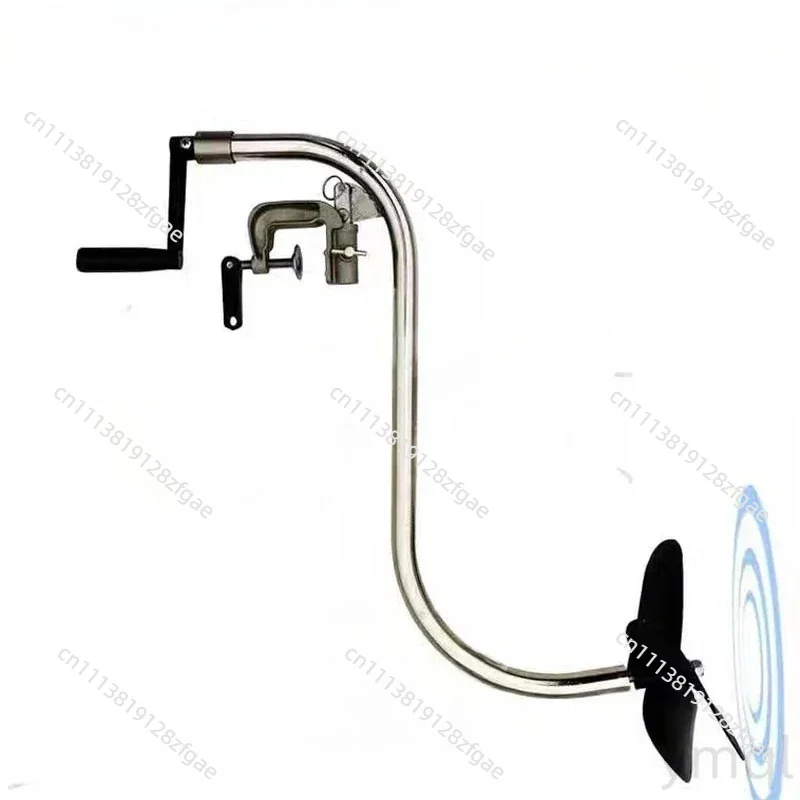 The new type of hand-push oar boat inflatable boat oarsman manual propeller mute energy-saving rubber flashlight outboard