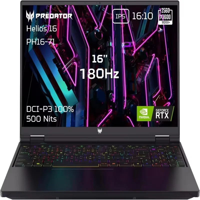 Acer Predator Helios 16 Ordinateur Portable Gaming 16" IPS 240 Hz, Intel  i9-13900HX, RAM 32G, 2T SSD,  RTX 4060, Windows 11