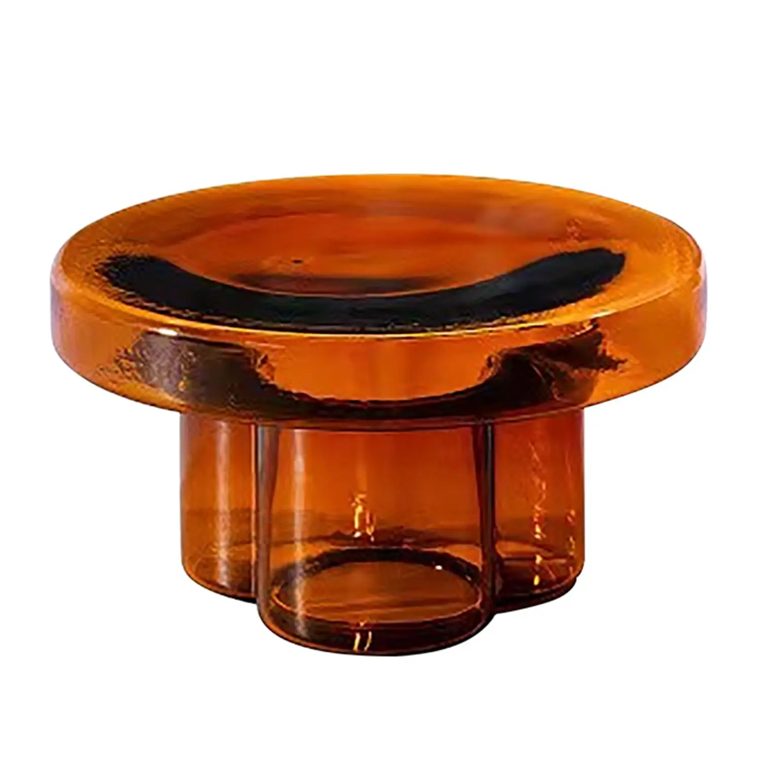 

Журнальный столик, круглый стеклянный приставной столик для гостиной, современный маленький столик с закаленным стеклянным верхом (серо-зеленый, на заказ)