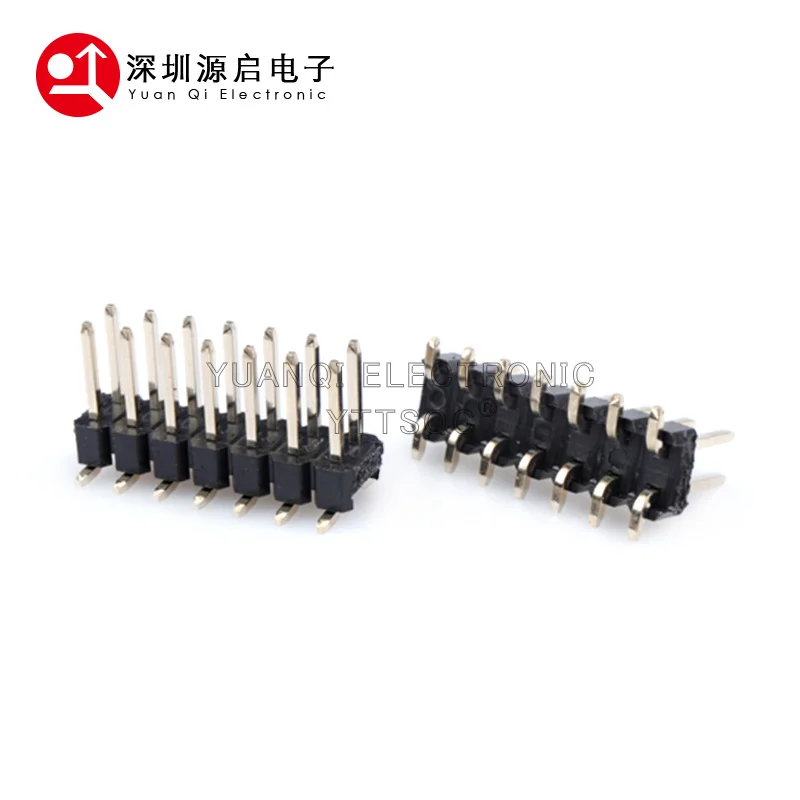 10PCS SMD SMT 2*2/3/4/5/6/7/8/9/10/12/14/15/16/18/20/40/ PIN Double Row Male PIN HEADER 2.54MM PITCH Strip Connector 2X6/8/10/20