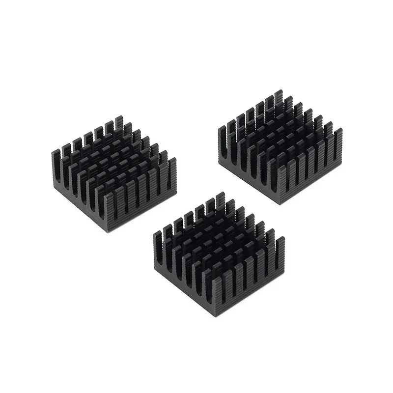 Disipador de calor con aleta de refrigeración, radiador de aluminio para LED, Transistor IC de potencia, módulo PBC 28x28x15mm, 5 unidades, 28x28x15mm