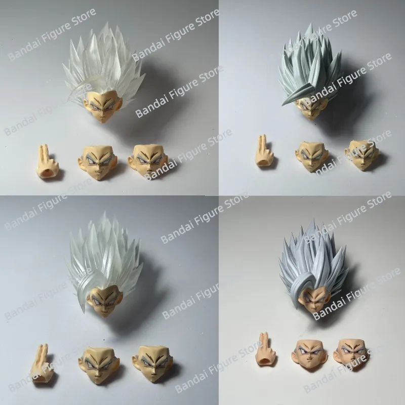 HM Dragon Ball Gohan accesorios de cabeza bestia Ultimate Gohan Son Goku Ssj1 Ssj2 Shf figuras de acción colección modelo Juguetes