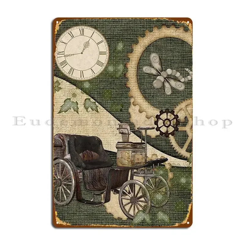 Steampunk Fantasy Pattern Metal Sign Party Cinema Wall Decor Create Club Tin Sign Poster