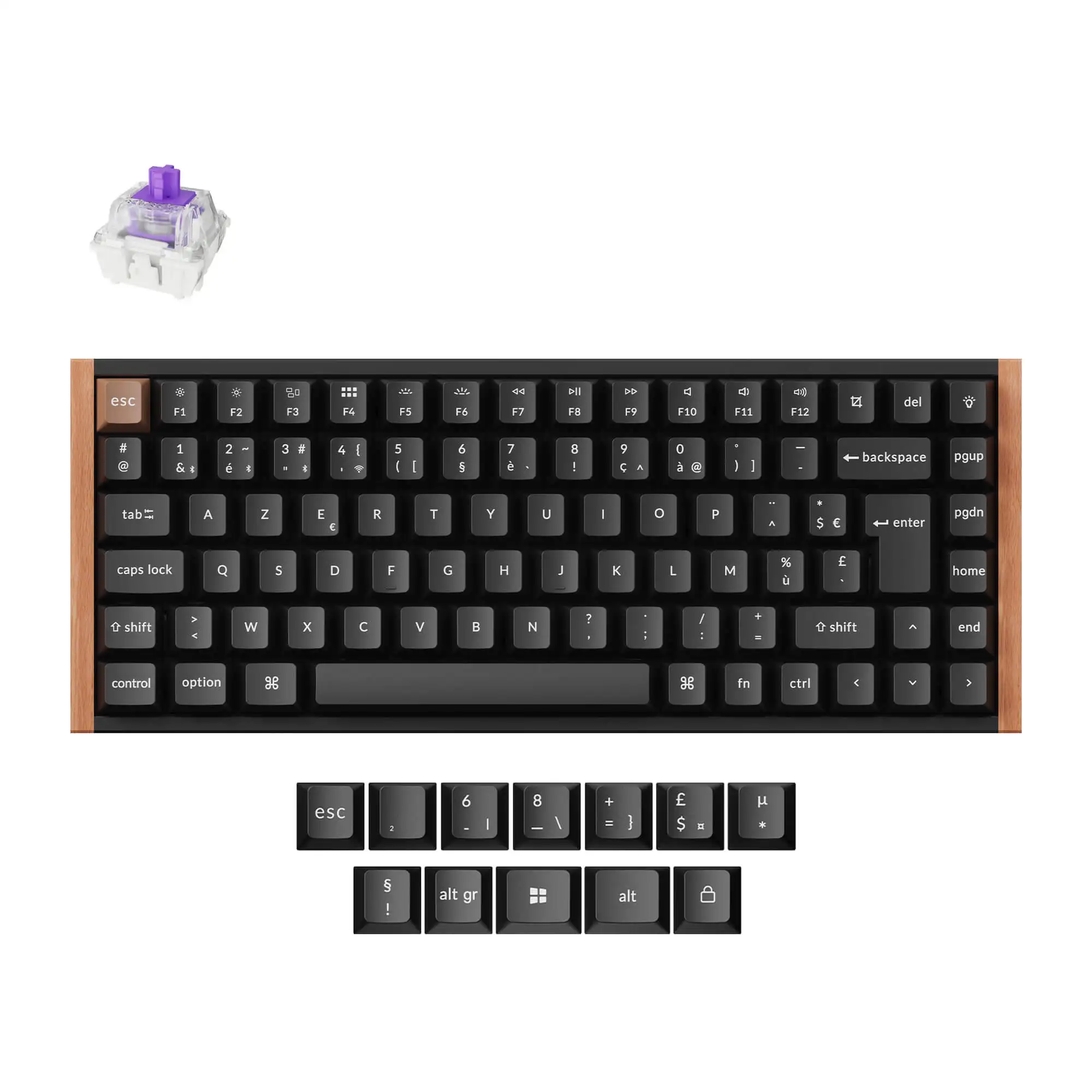 Keychron K2 HE ブラック USレイアウト S41388906f288480d934023ad7880a