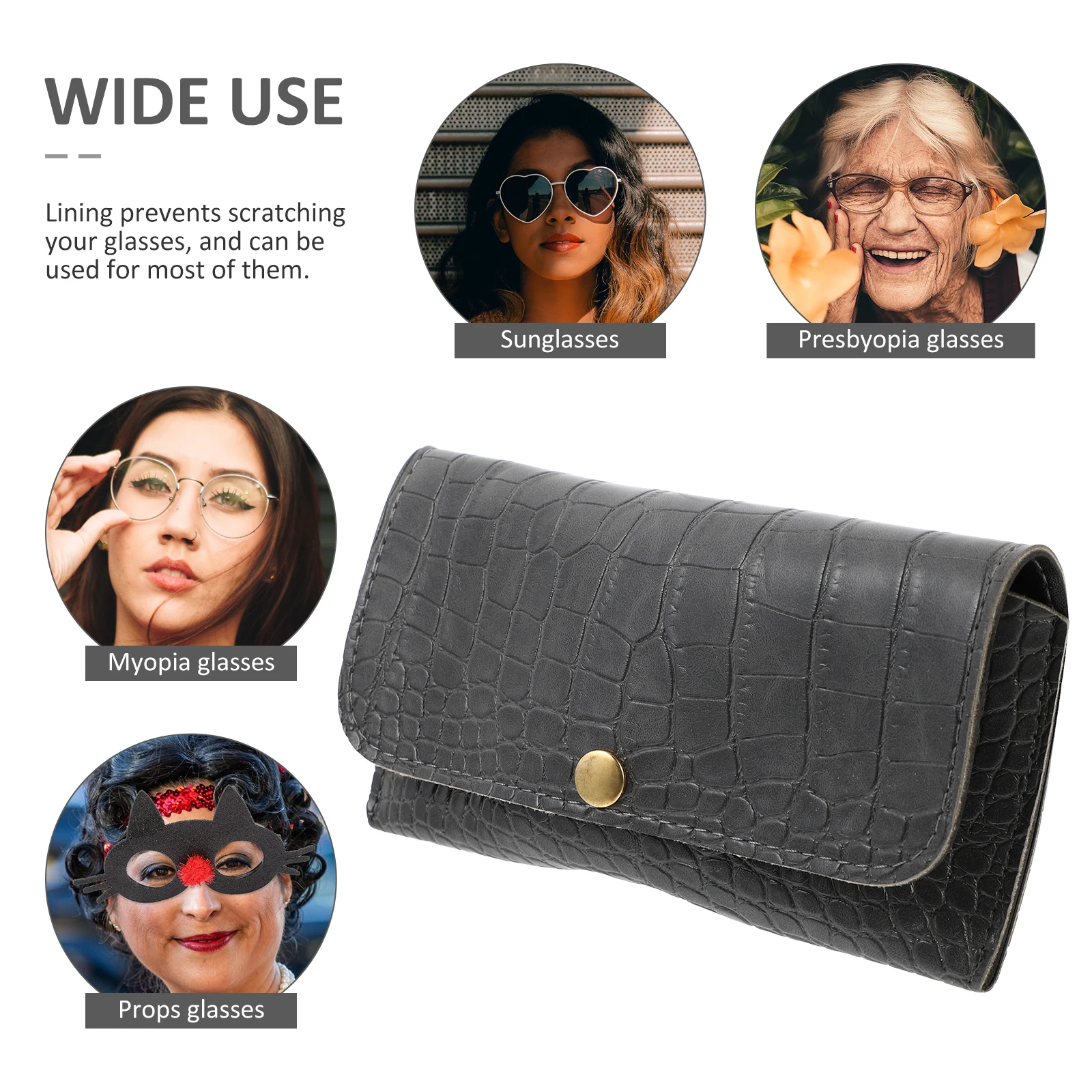 

Glasses Case Eyeglasses Box Portable Wallet Skin Storage Pouch For Glasses Sunglasses Presbyopic Protective
