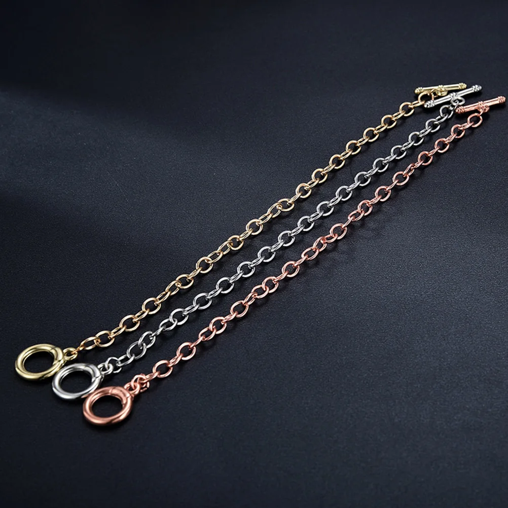 

20 Pcs O-shaped Chain Bracelet Elegant Alloy OT Link Clasp DIY Jewelry Making Charm Bracelets Bulk Handmade Crafts Accessories