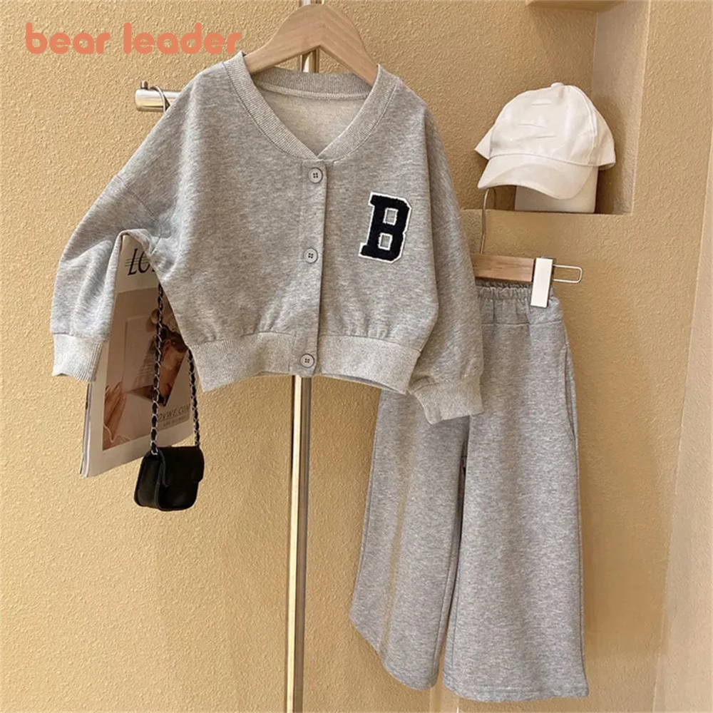 Bear Leader Girl Clothes Set Childrens Clothing Spring Suit Jacket+Pants 2PCS Toddler Girl Sport Suit Kids Baby Girl Outfit Sets