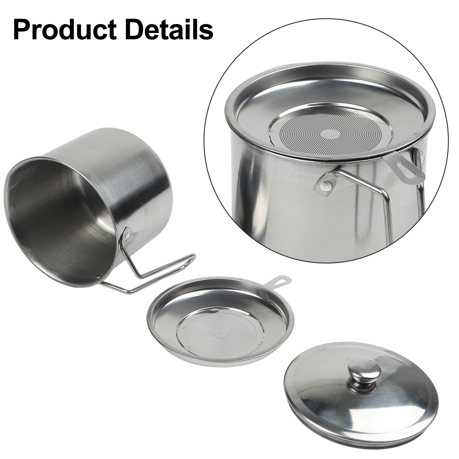 Home Cooking Oil Filter - Dubbele functie oliepot oliefilterpot 12*12*8cm keuken