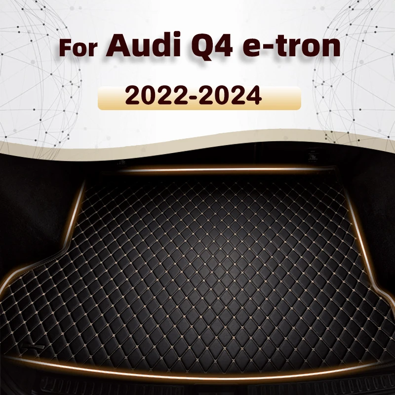 Car Trunk Mat For Audi Q4 e-tron 2022 2023 2024 Custom Car cargo liner carpet Accessories Auto Interior Decoration