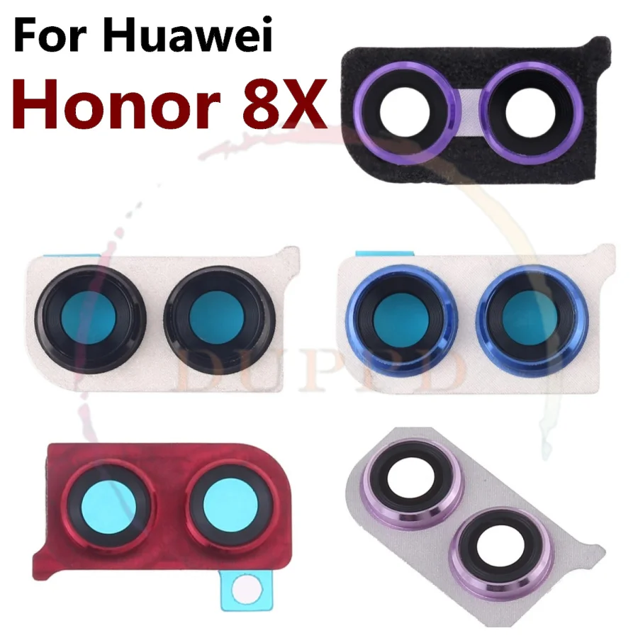 Original For Huawei Honor 8X 9X 9 10 Lite 9i Back Rear Camera Lens Frame Cover Housing Case Glass With Adhensive Repair + Tools