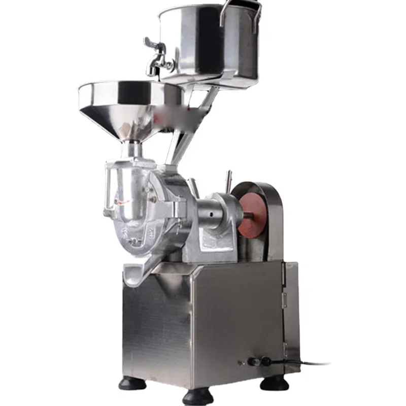 الأجهزة التجارية 200 نوع التكرير التجاري الفولاذ المقاوم للصدأ مطحنة الحجر آلة نشا الأرز التلقائي الخافق مطحنة الأرز