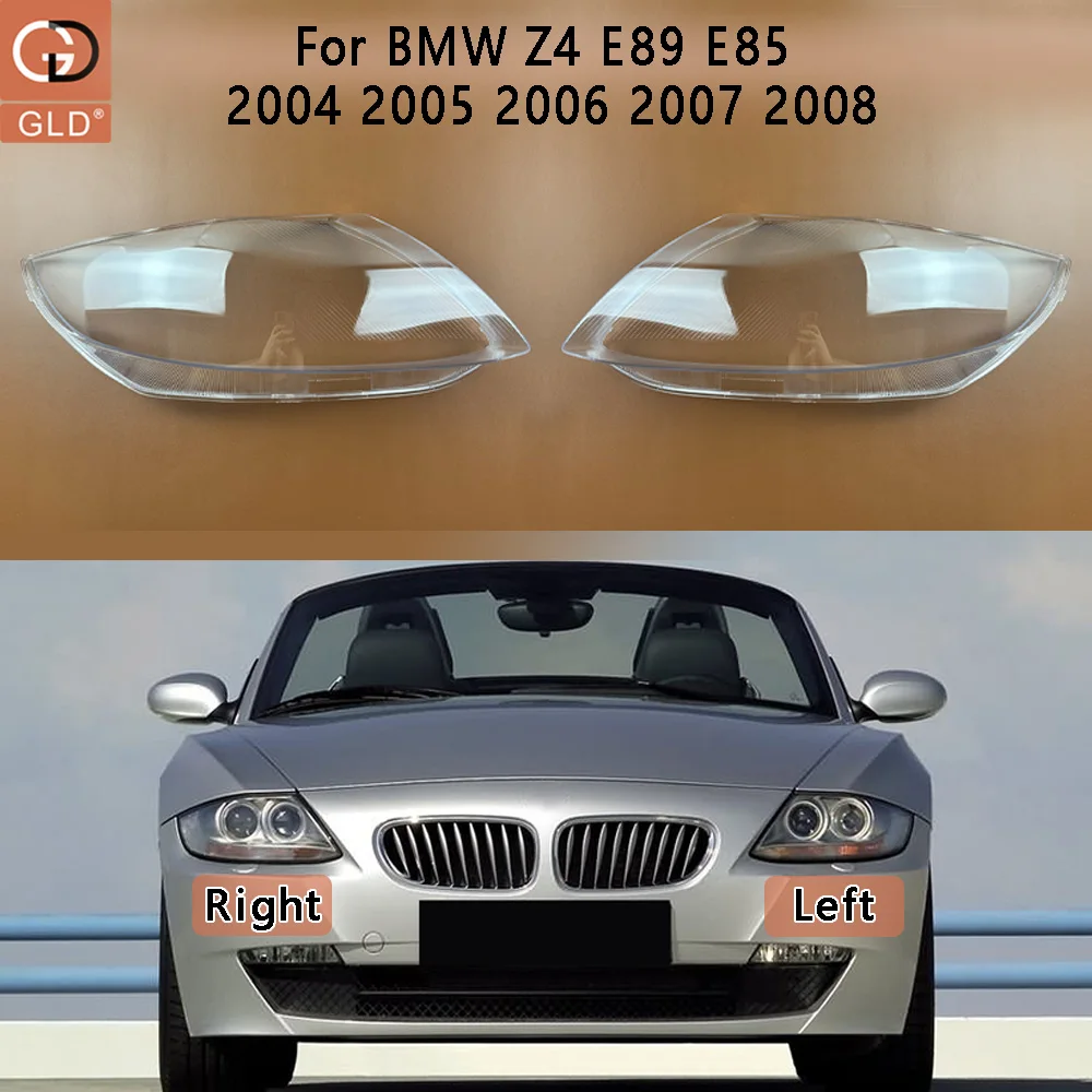 For BMW Z4 E89 E85 2004 2005 2006 2007 2008 Headlamp Transparent Mask Cover Headlight Shell Plexiglass Replace Original Lens