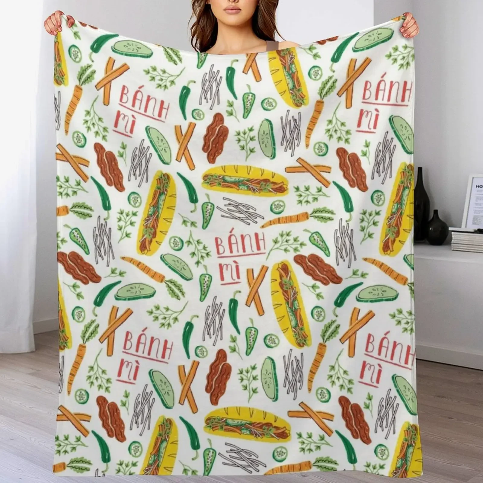 

Banh Mi Throw Blanket Kid'S sofa bed Single Bed linens Blankets
