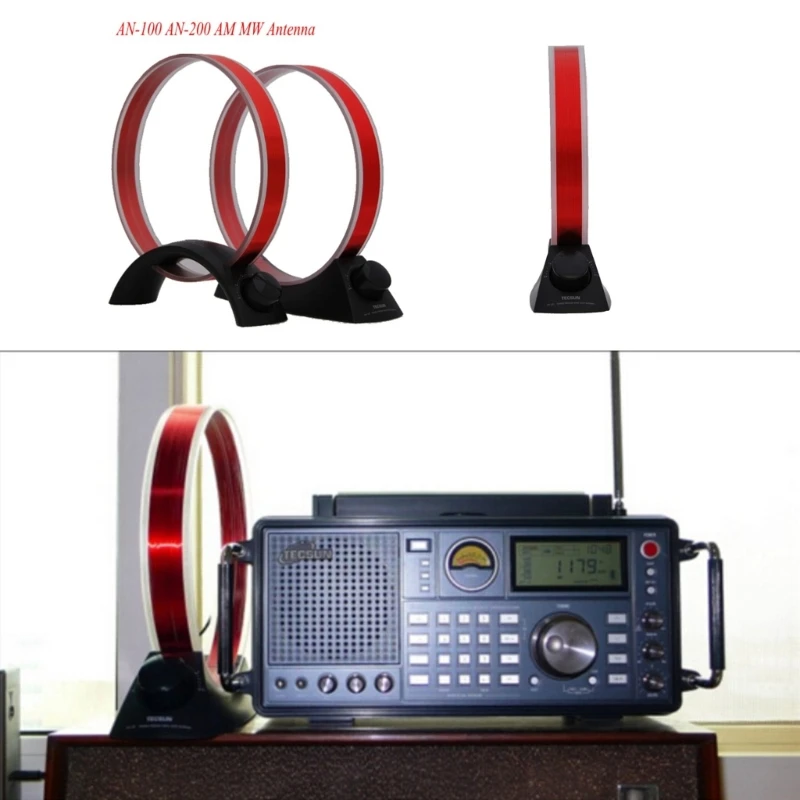 Portable AM MW Antenna MediumWave Antennas AN 100 AN 200 for FM Radio Improved Signal Reception, Adjustable Direction