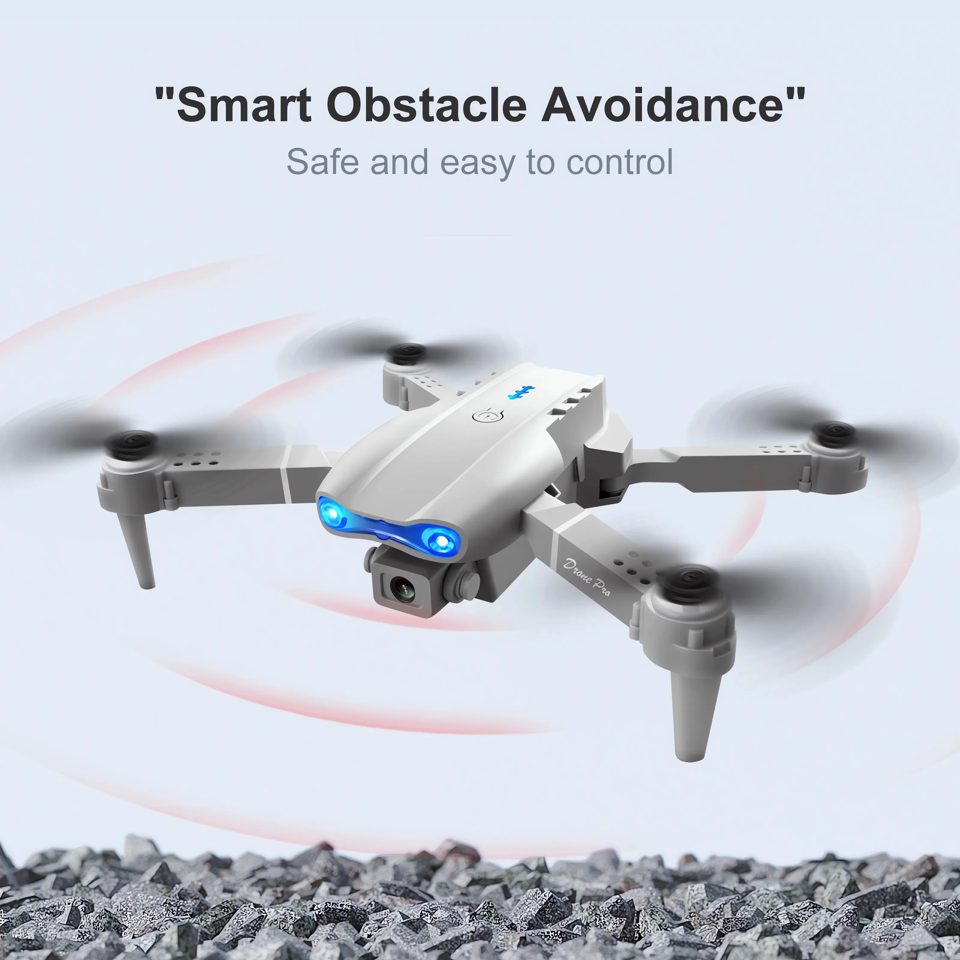 New E99Pro RC Drone 4K Professinal With Wide Angle Dual HD Camera Foldable RC Helicopter 5G WIFI FPV Height Hold Apron Sell