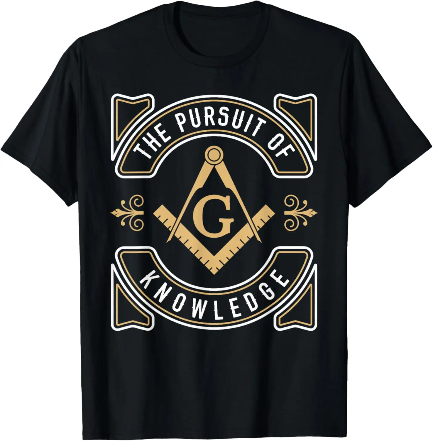 The Pursuit of Knowledge Mason Fraternal Freemason T-Shirt 100% Cotton O-Neck Short Sleeve Summer Casual Mens T-shirt Size S-3XL