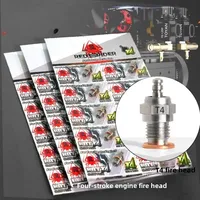 1PCS T4 Glow Plug for 4-Stroke Methanol Engine RS/Toyan/SAITO Iridium Spark Plug 6g High Performance