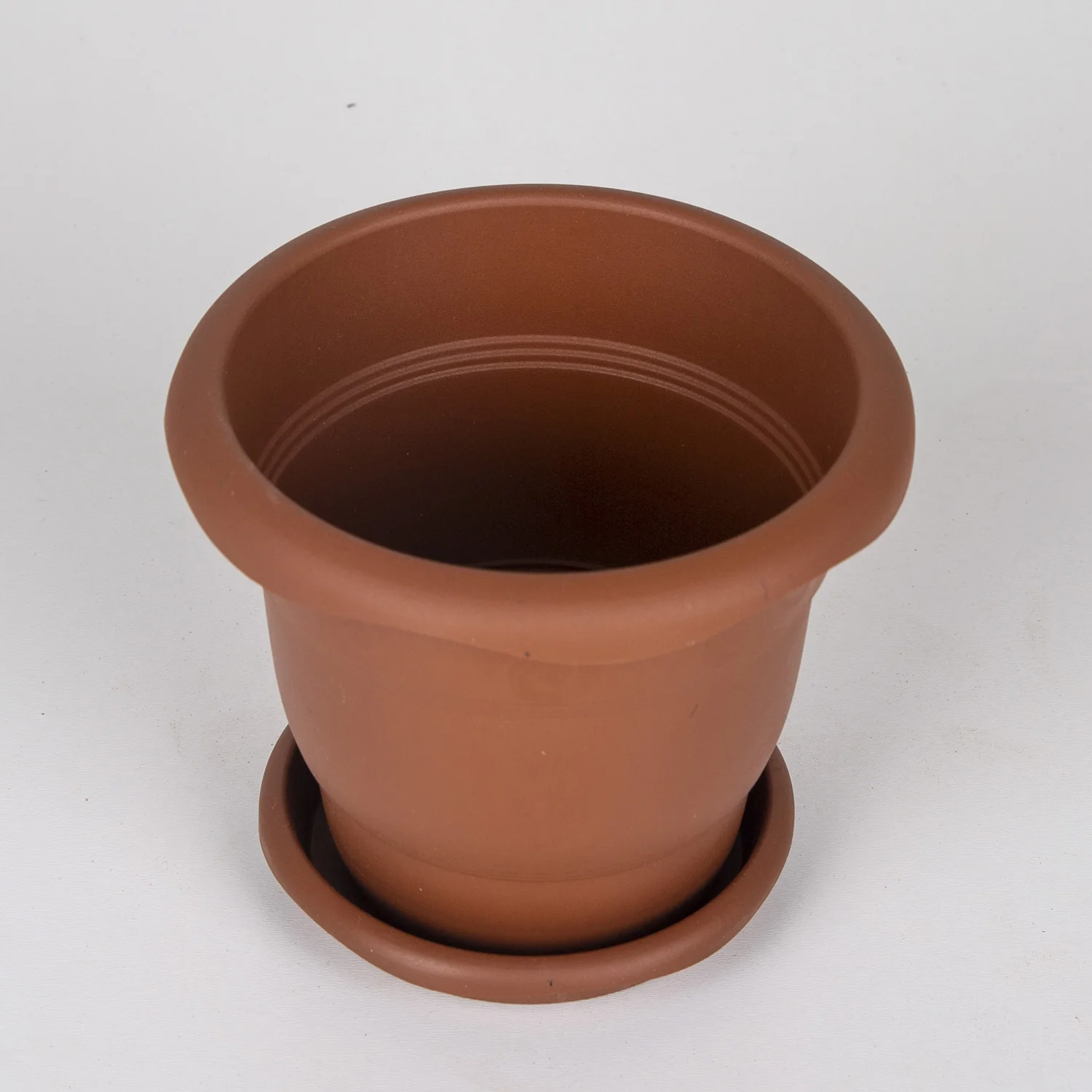 Plastic potted brown 1 liter 14x12 Cm 14x12 Cm