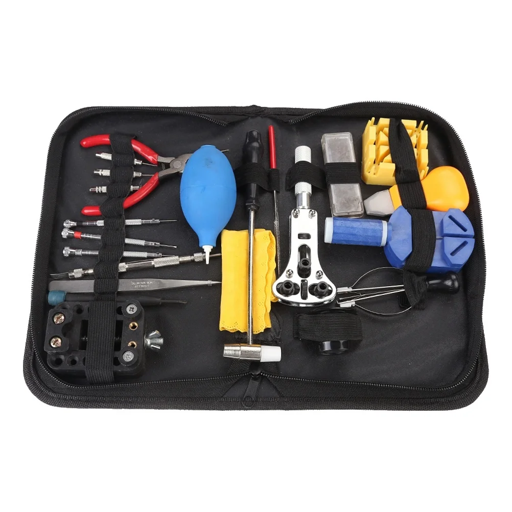 

22Pcs Watch Repair Kit Complete Spring Bar Tool Set Link Remover Replacement Band Pin Back Opener Jewelry Repair Kit