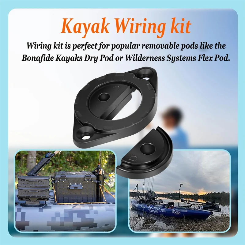 EMS-1001 GridLoc Through Hull Wiring Kits for Device Battery Connections|Kayak Fishing Accessories