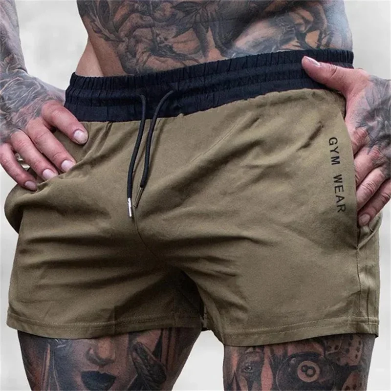 NEW Sports Trendy Quick-drying Three-point Pants Elastic Thin Running shorts Track And Field Training Pants Fitness Beach Shorts image 5