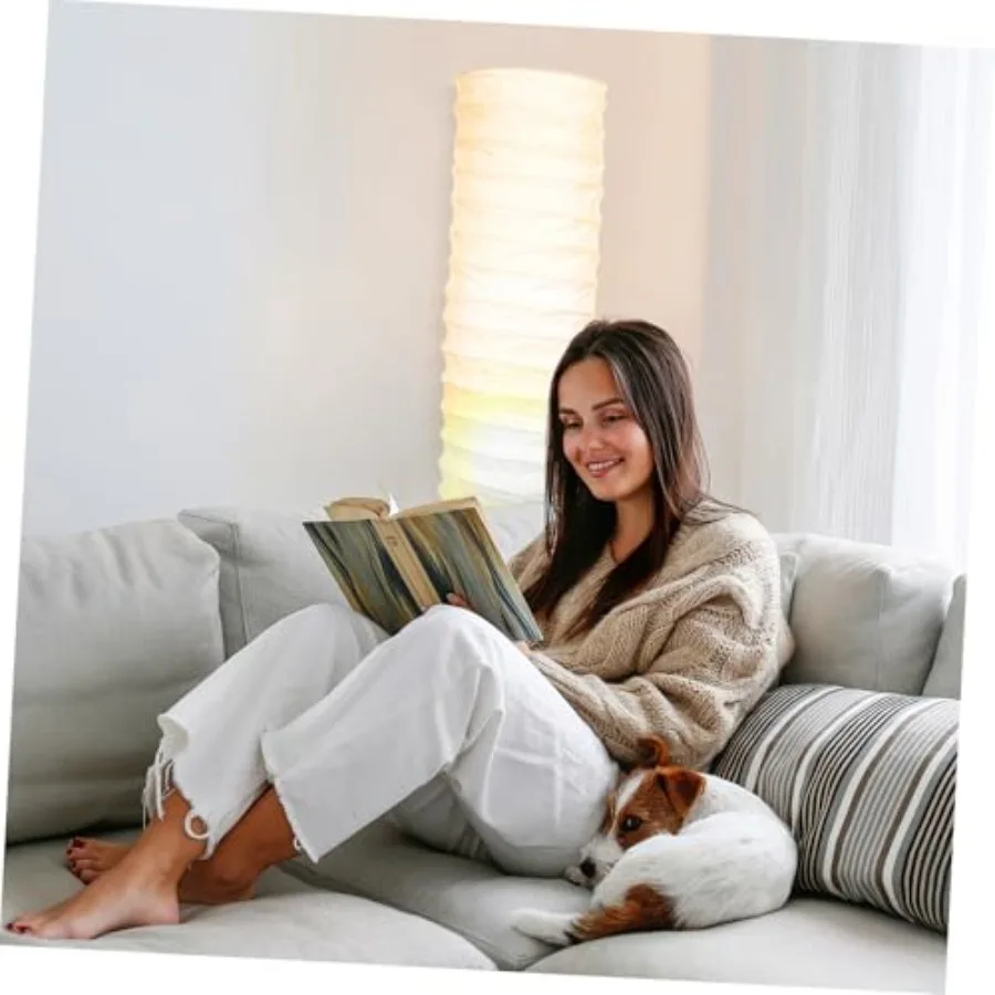Paper Floor Lamp Shade: Diploma Floor Lamp Shade Japanese Style Rice Paper Lamp Protector Cover Replacement for Hotel Bedside