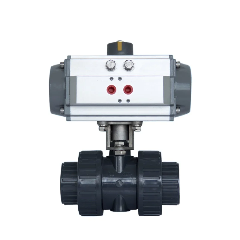 Plastic ball valve, corrosion-resistant acid and alkali socket socket ball valve, pneumatic UPVC ball valve