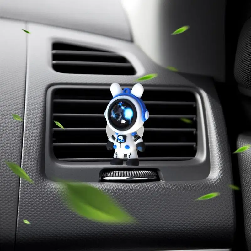 Car Vent Air Freshener Cartoon Rabbit Ear Astronaut Scents Diffuser Vent Clips Automotive Air Fresheners Odor Eliminator Car