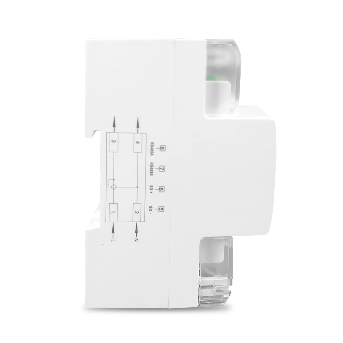 1 SZT. TOMZN Licznik energii elektrycznej na szynę DIN, 220V 230V 50Hz 60Hz, pomiar napięcia i prądu, DDS238-2 ZN/S, jednofazowy, RS485 MODBUS-RUT — zdjęcie 6