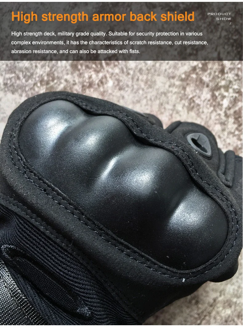 Leather half finger gloves palm detail