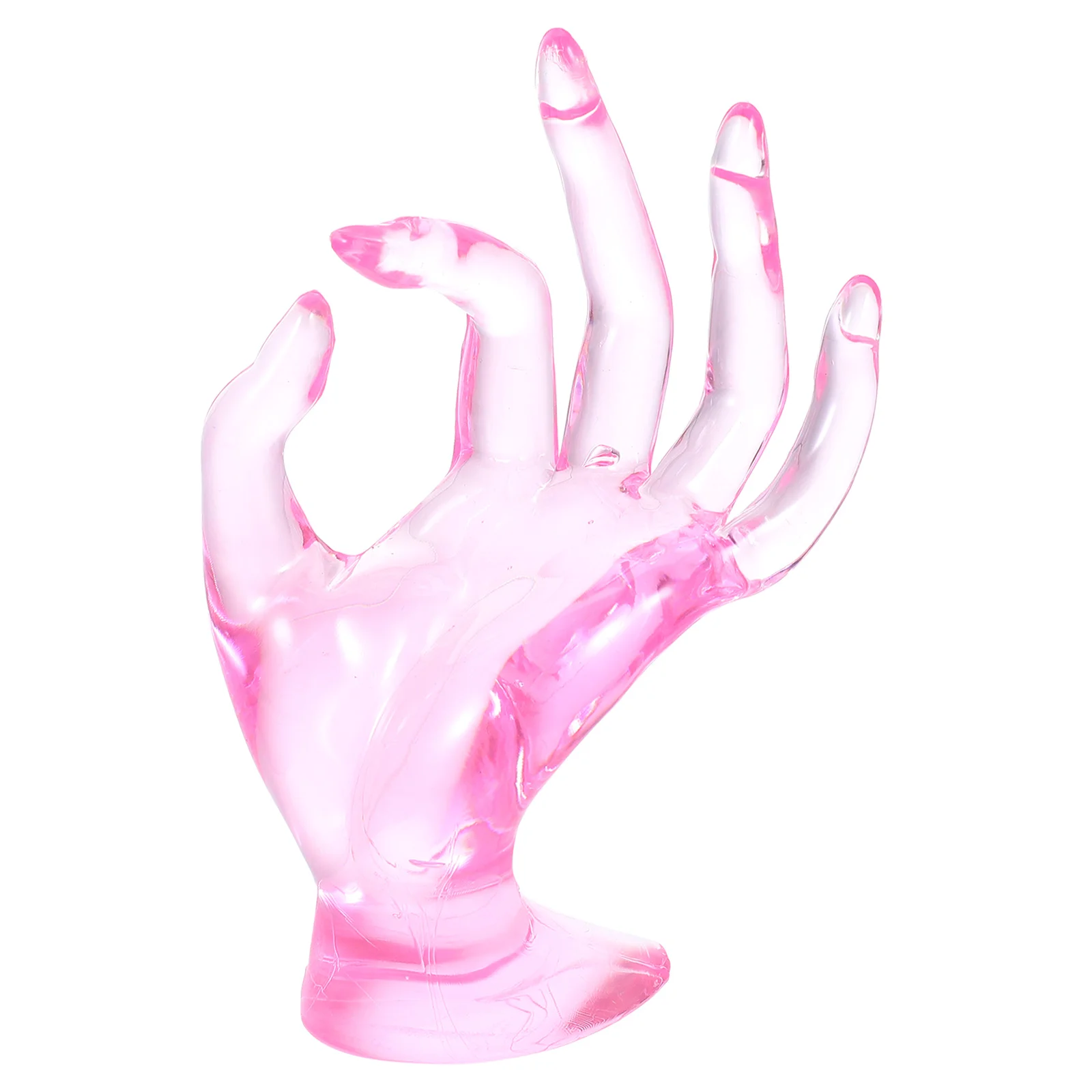 

Hand Model Props Multi-function Ring Holder Transparent Jewelry Display Stand for Bracelet Necklace Vendors Tabletop Exhibits