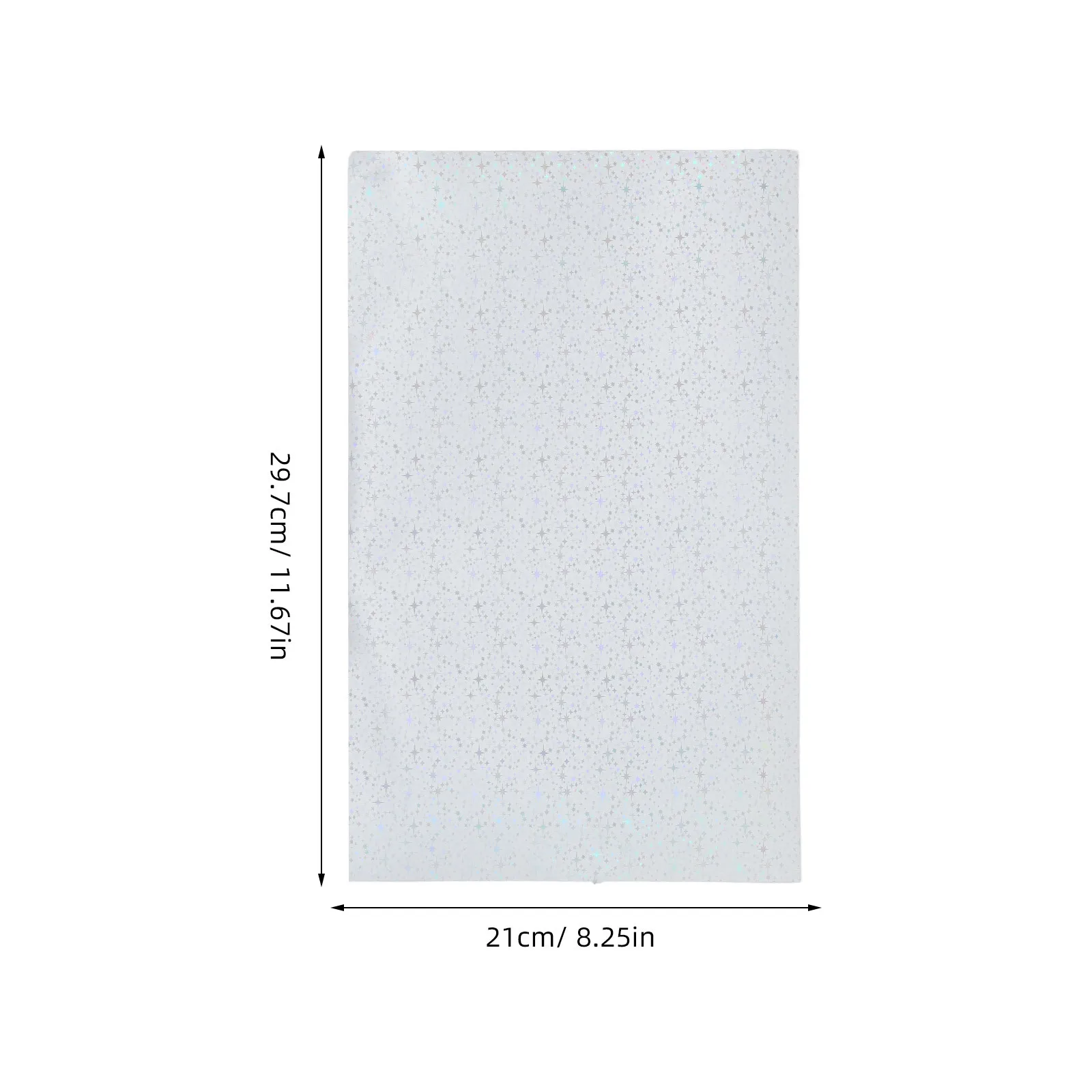 20Pcs Printable Holographic Paper A4 Size Self Adhesive Metallic Finish for Printer DIY Crafts Wedding Invitations Photo