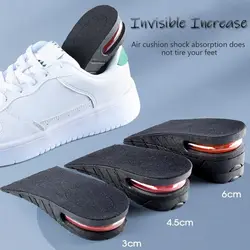 Height Increase Insoles for Men Women Elevator Shoes Cushion Unisex Sneakers Heel Lifting Insert Heighten Half Insoles 3-6cm