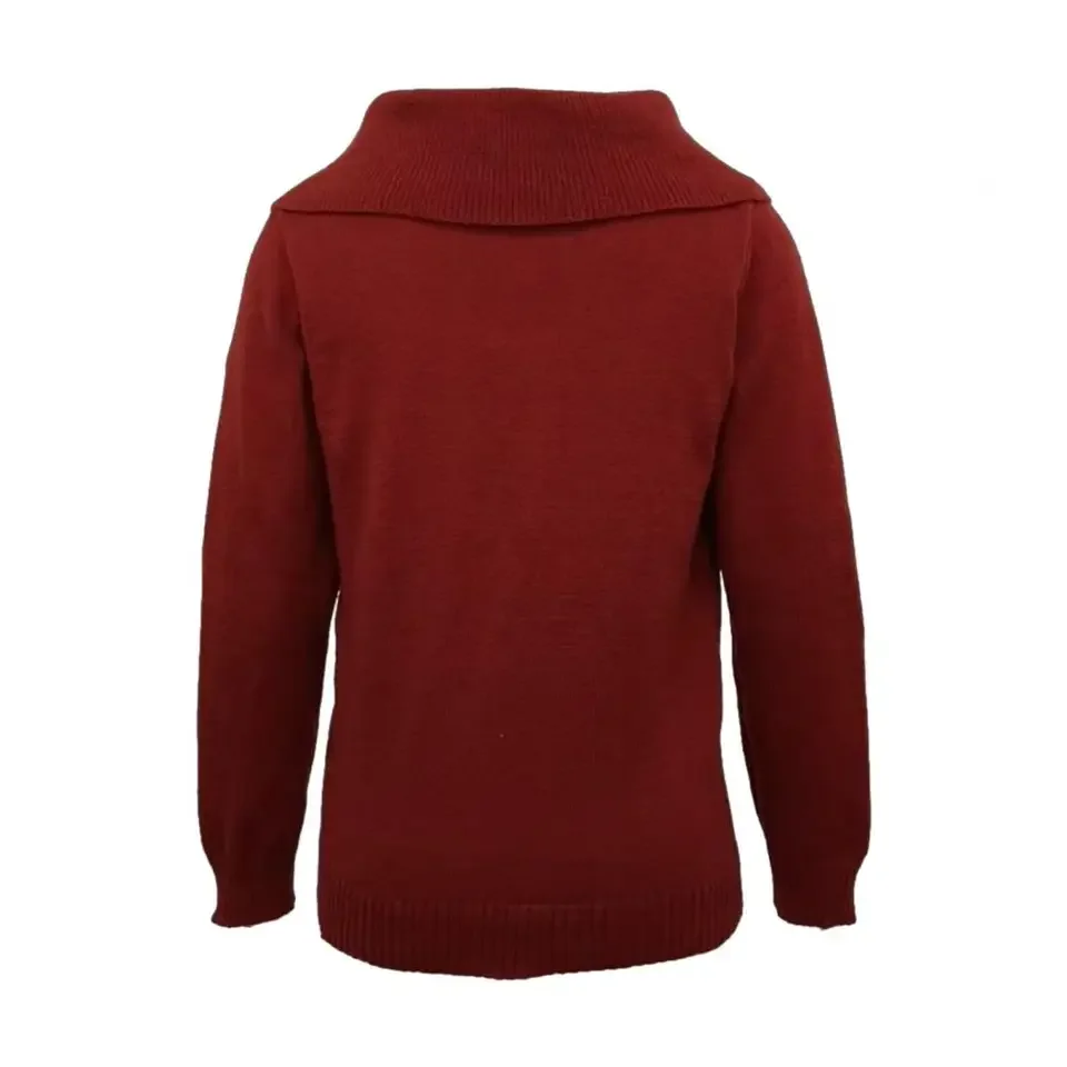 Women Autumn Winter Pullover Sweater New Solid Color Stacked Collar Long Sleeve Comfortable Female Casual Pullover Knitwear