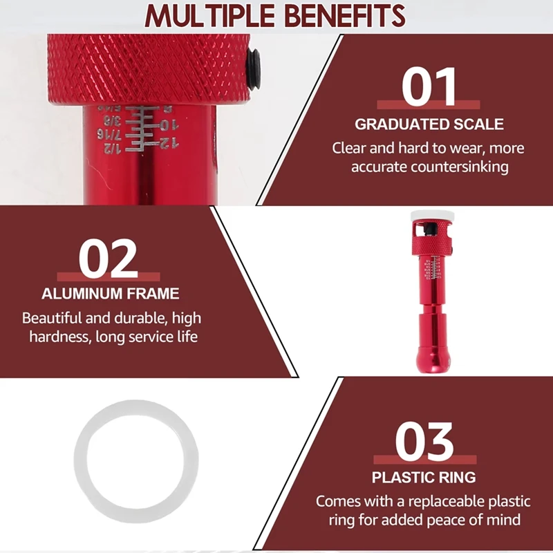 ABPP-النجارة مكافحة الحفر خطوة الحفر الخشب الذاتي التنصت المسمار لكمة ثقوب مثقاب أداة التثبيت