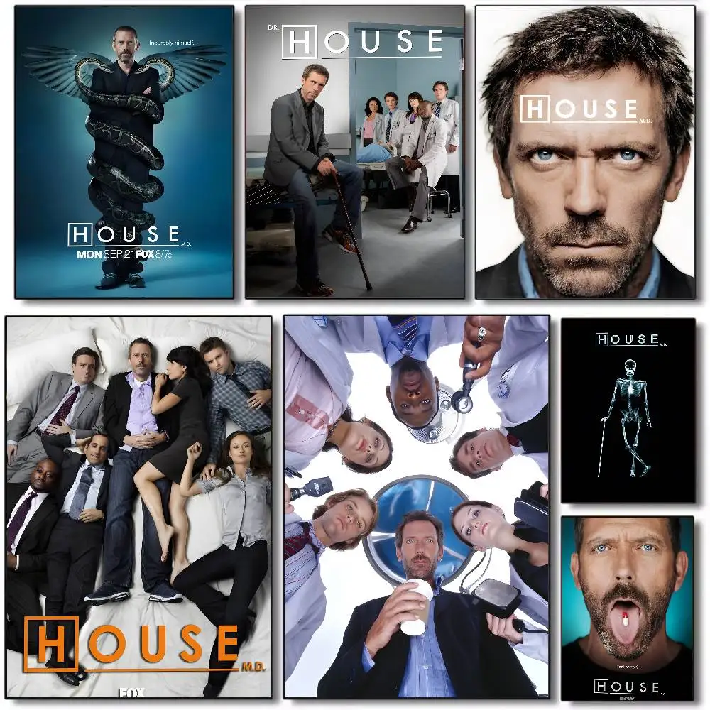 Film H-House M.D Poster Kunst HD Leinwand erweiterte ästhetische Druckpapier Wandkunst für Wohnzimmer Home Decor