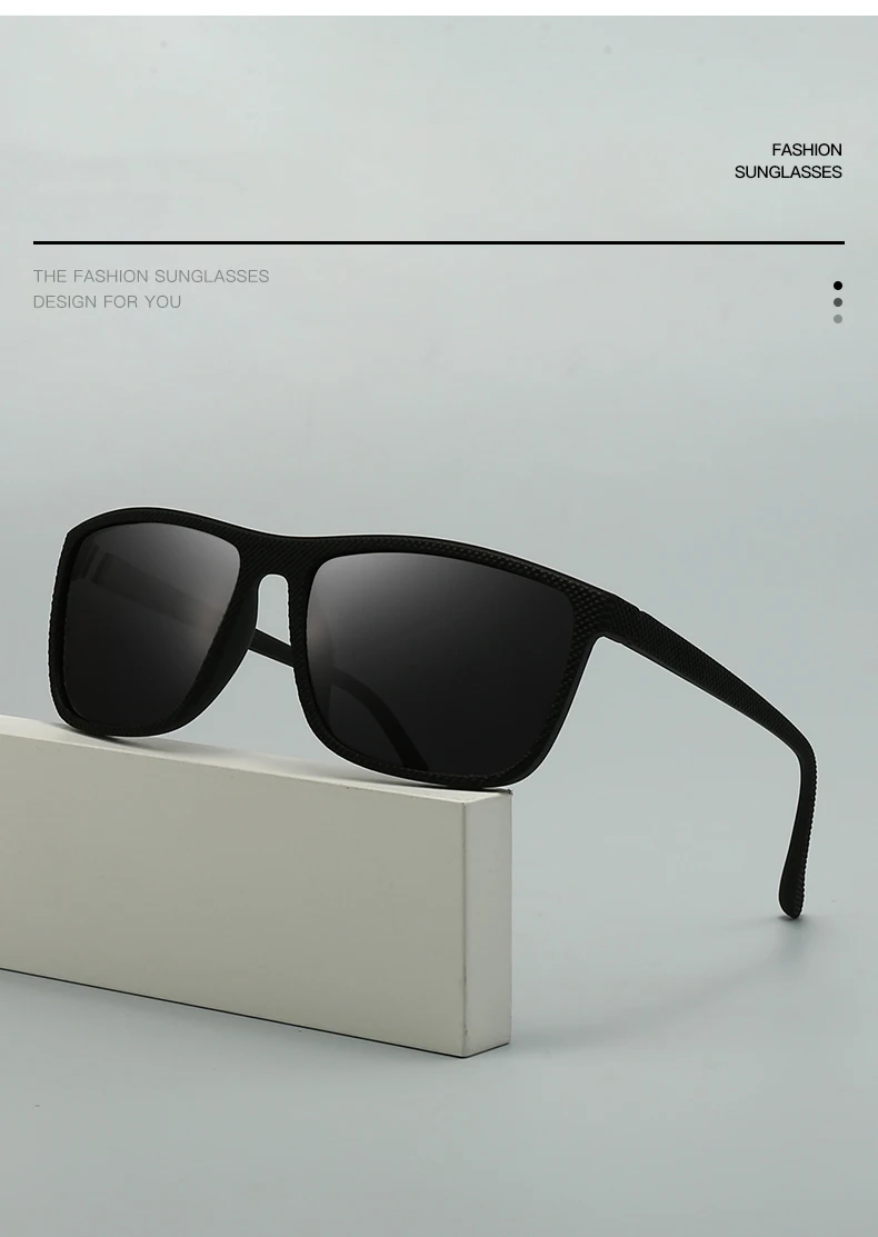 Polarisierte Sonnenbrille für Herren, Fahrer, Fahren, quadratisch, Fahren, Outdoor-Sonnenbrille, Sport-Sonnenbrille 3237 – Detail 2