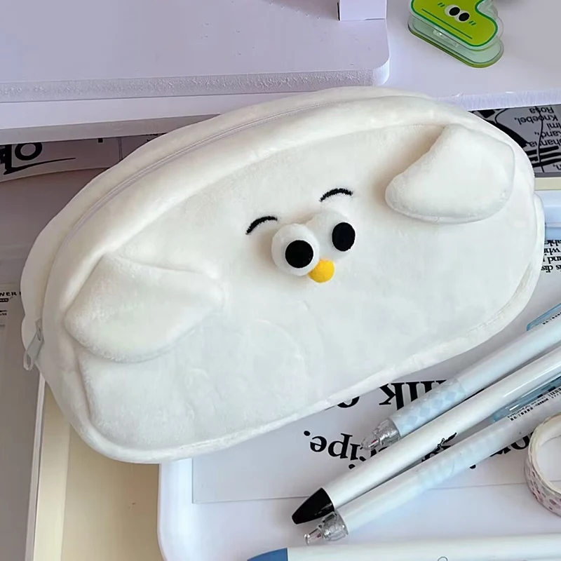 Cute Cartoon Seagull Pencil Case – Large Capacity Pen Pouch For Women And Girls, Fun School Stationery Supply